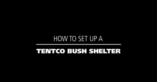 How to set up a Tentco bush shelter