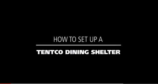 How to setup a tentco dining shelter