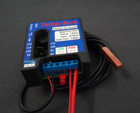 Temp-Sure temperature warning unit