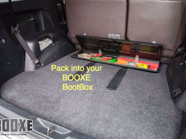 Pack into your BOOXE BootBox Pack into your BOOXE BootBox