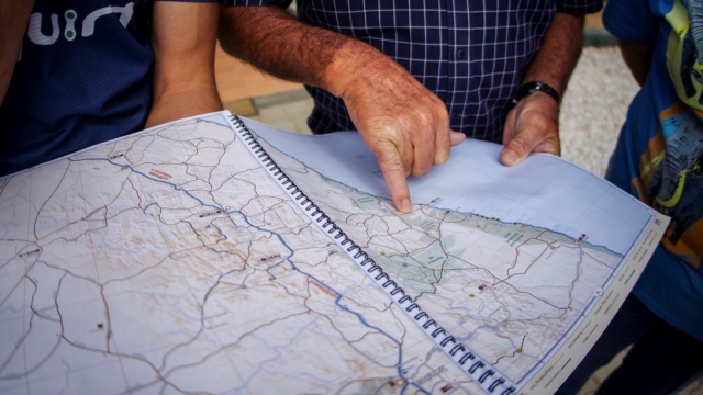 Plotting the BIKAMINO 'Spirit Ride' through Namaqualand.